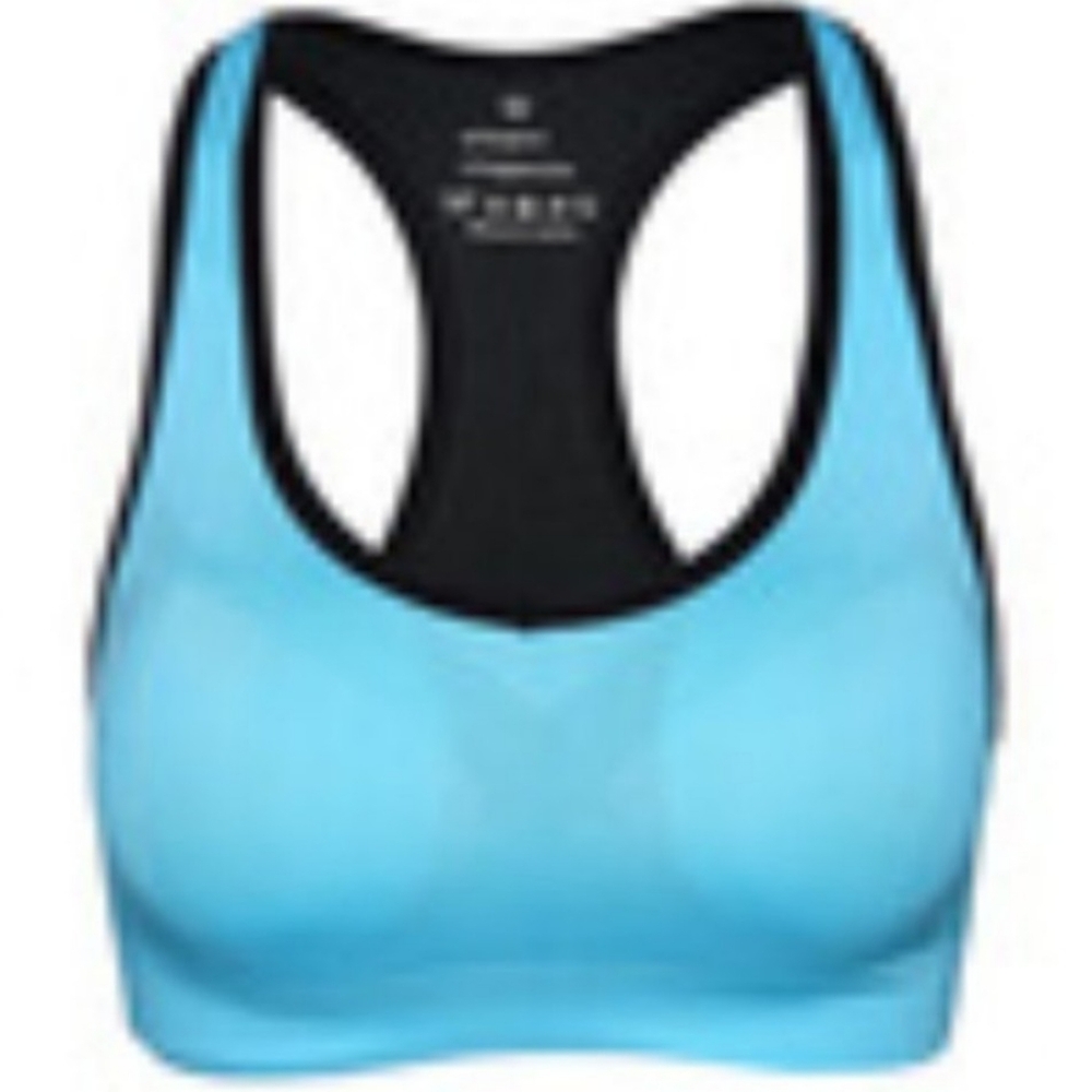 Womens blue high impact sports bra